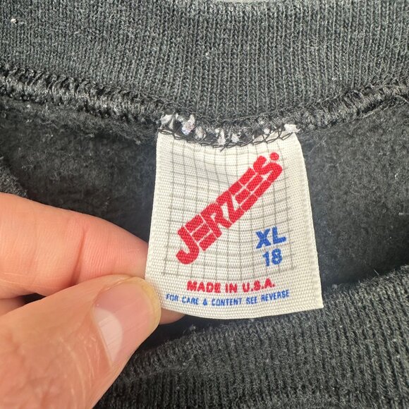 Vintage Kids Halloween Sweatshirt Haunted House Ghost 1980s Jerzees XL 18 Kitsch - Picture 4 of 9